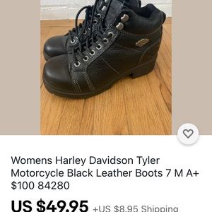 Harley Davidson biker boots